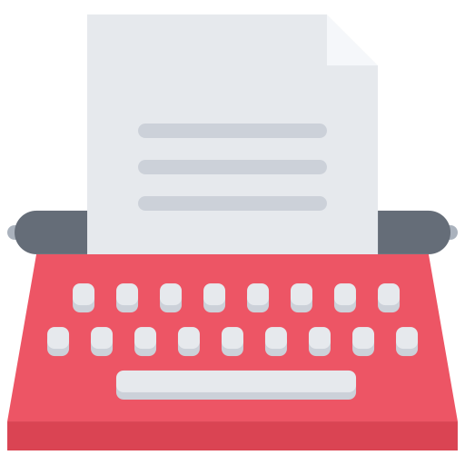 タイプライター Coloring Flat icon