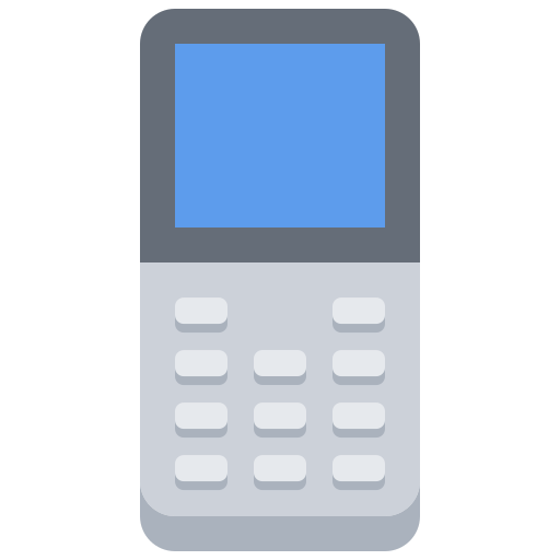 Мобильный телефон Coloring Flat иконка