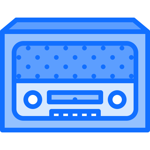 radio Coloring Blue icono
