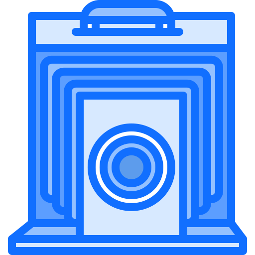 kamera Coloring Blue ikona