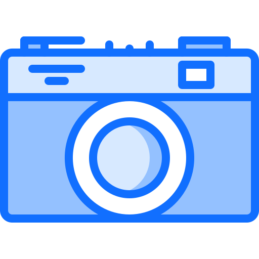 kamera Coloring Blue ikona