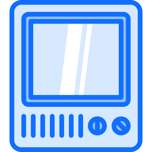 텔레비전 Coloring Blue icon