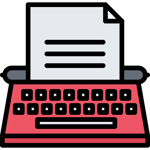 máquina de escribir Coloring Color icono