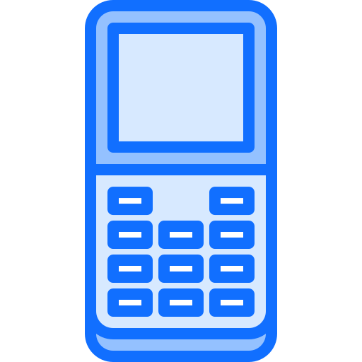 mobiele telefoon Coloring Blue icoon