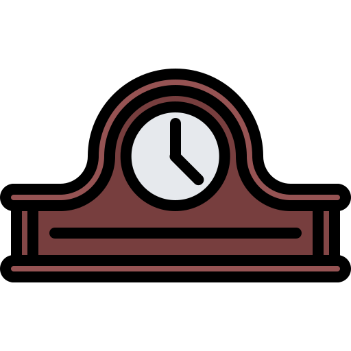 Desk clock Coloring Color icon