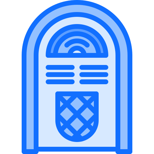jukebox Coloring Blue icoon