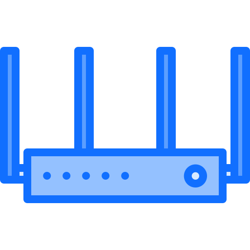 routeur Coloring Blue Icône