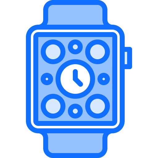 smartwatch Coloring Blue icon