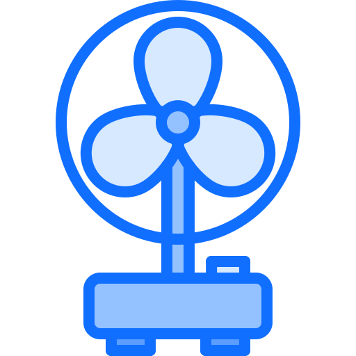 Ventilador Coloring Blue icono