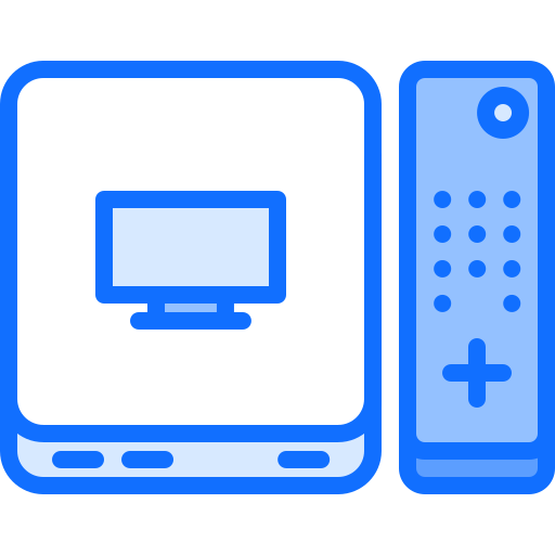 tv-box Coloring Blue icon