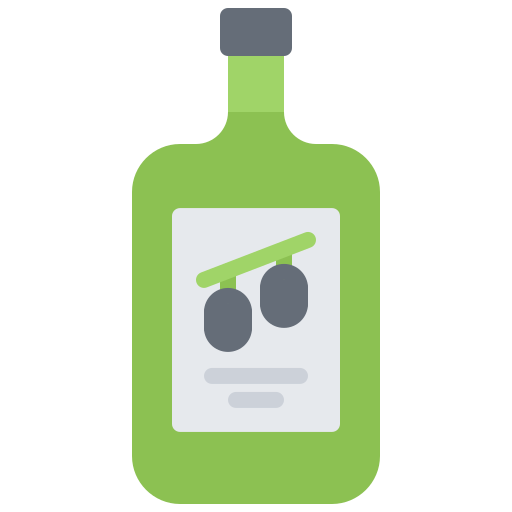 Оливковое масло Coloring Flat иконка