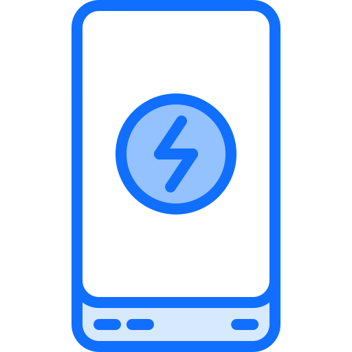 Power bank Coloring Blue icon