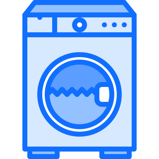 machine à laver Coloring Blue Icône