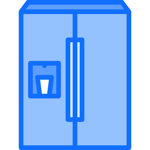 réfrigérateur Coloring Blue Icône