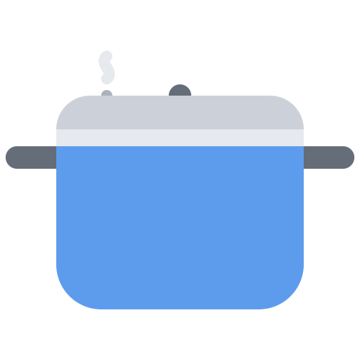 Pot Coloring Flat icon