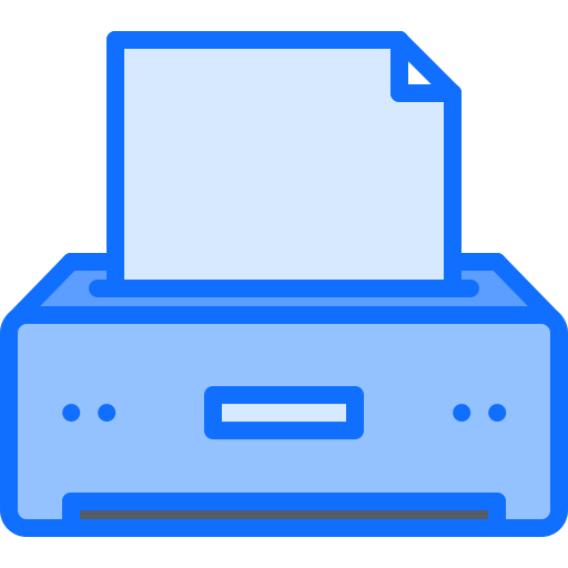 Impresora Coloring Blue icono