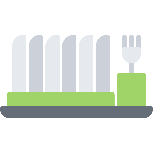 Plate rack Coloring Flat icon