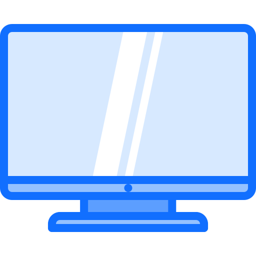 テレビ Coloring Blue icon