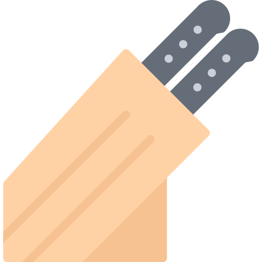 Knife block Coloring Flat icon