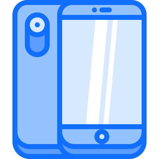 Smartphone Coloring Blue icon