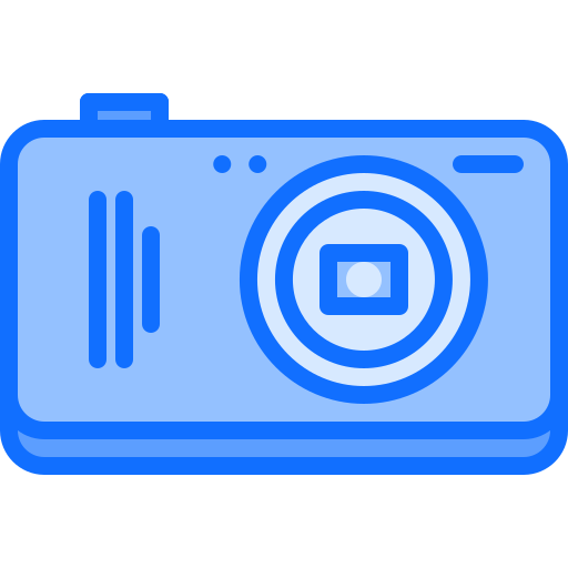 appareil photo compact Coloring Blue Icône