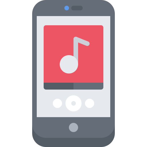 Music player Coloring Flat icon