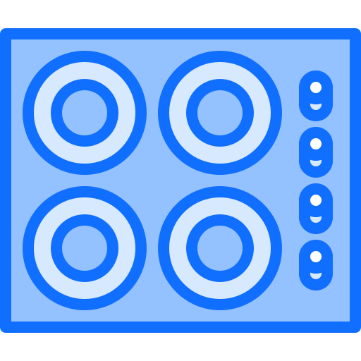 estufa de inducción Coloring Blue icono