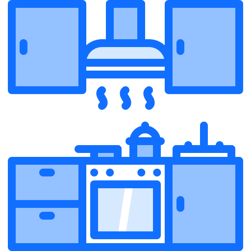 keuken Coloring Blue icoon