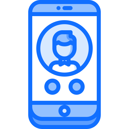 telefon Coloring Blue ikona