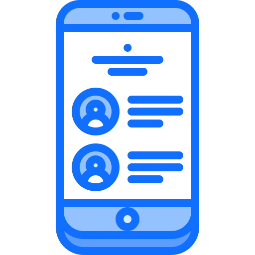Contacts Coloring Blue icon