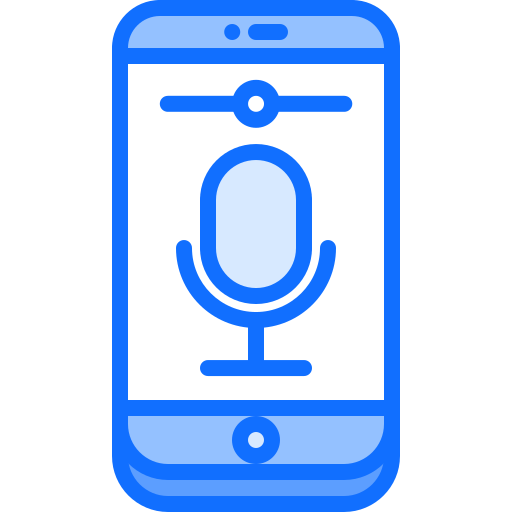 microphone Coloring Blue Icône
