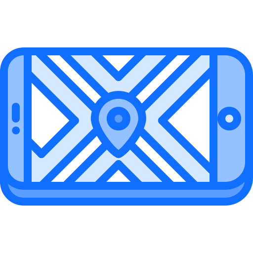 pin de ubicación Coloring Blue icono