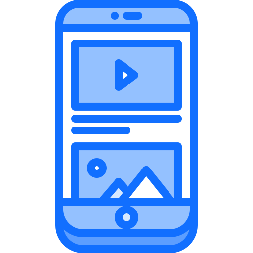 Video Coloring Blue icon