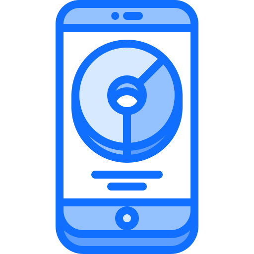 diagramme circulaire Coloring Blue Icône