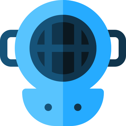 潜水マスク Basic Rounded Flat icon