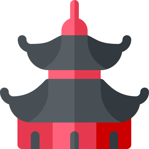 pagoda Basic Rounded Flat ikona