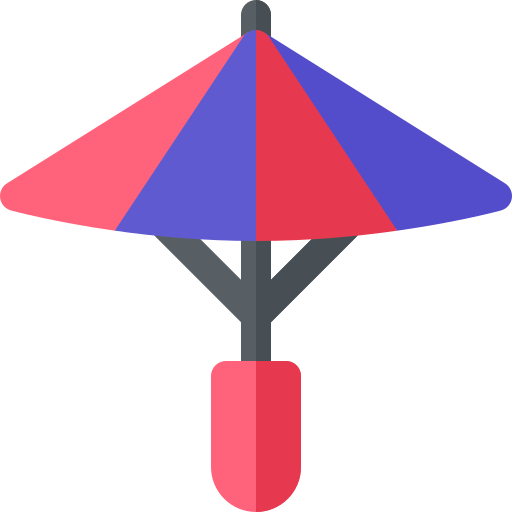 parapluie Basic Rounded Flat Icône