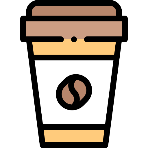 コーヒーカップ Detailed Rounded Lineal color icon