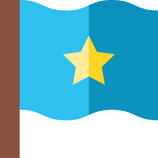 Bandeira Basic Straight Flat Ícone