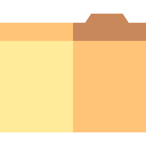 Carpeta Basic Straight Flat icono