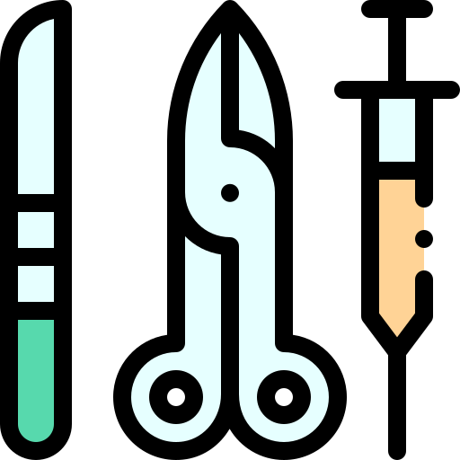 외과 Detailed Rounded Lineal color icon