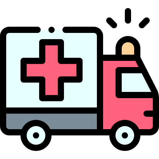 krankenwagen Detailed Rounded Lineal color icon