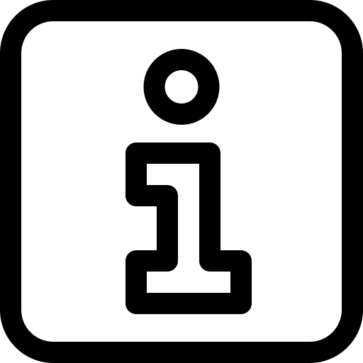 information Basic Rounded Lineal Icône