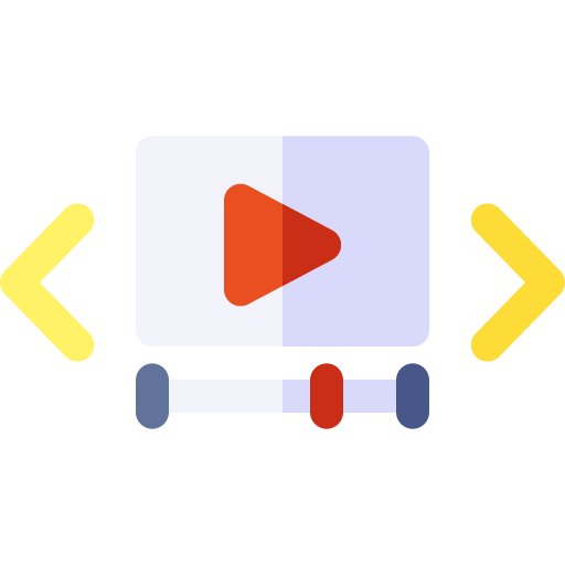 비디오 Basic Rounded Flat icon