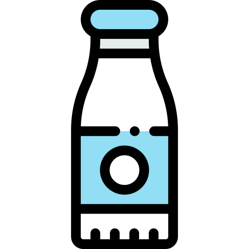 milchflasche Detailed Rounded Lineal color icon