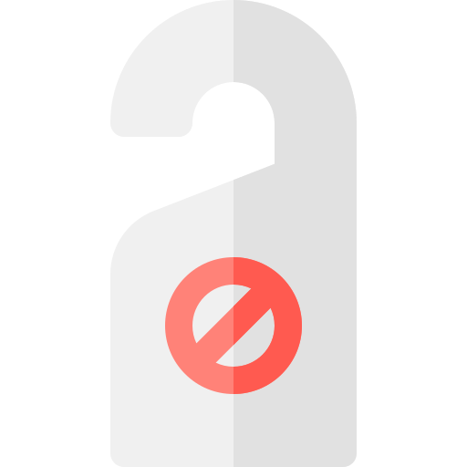 Door hanger Basic Rounded Flat icon