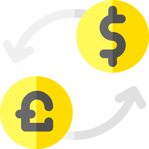 Money exchange Basic Rounded Flat icon
