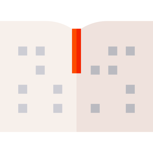 braille Basic Straight Flat icoon