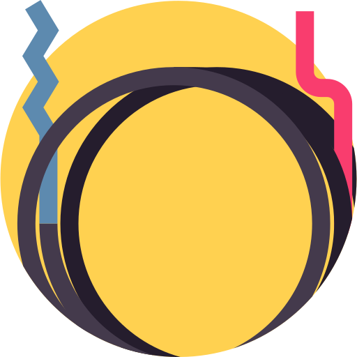 kabel Detailed Flat Circular Flat ikona