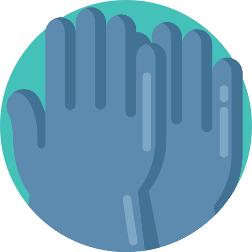 handschuhe Detailed Flat Circular Flat icon